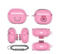 Outdoor Case for SHOKZ OpenDots ONE Dustproof Fit(Transparent Pink) | High elasticity, scratch resistant, sweat for proof, rain for proof, dust for proof, daily defense