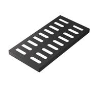 Outdoor Cast Iron Sewer Drain Grate, Heavy Duty Rectangle Floor Drain Cover, Suitable for Driveways, Gardens, Plazas, and Garages(50x20 cm/20x8 in)