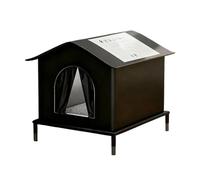 Outdoor Cat Bed - Winter Warm Enclosed Tent, Waterproof Rainproof Cold-Resistant Large Shelter | Outside House Weatherproof Insulated Removable Cushion Garden Yard Patio Porch 33x33x40cm 12.99in