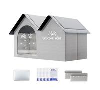 Outdoor Cat Cooler - Cat Shelter with 10 Ice Pack | Hot Dippet Cooling Shut for Balcony Lawn Garden Apartment or Living Room | Easy to Clean and Store Summer Comfort