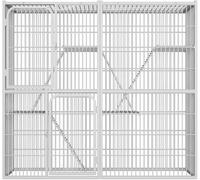 Outdoor Cat Enclosure, Large Cat Cage Playpen with Multi Platforms, Ideal for Safe Play and Relaxation,N