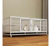 Outdoor Cat Enclosure - Multi-Layer Breeding Cage with Partitions, Ideal for Pet Boarding and Shops, Spacious Design