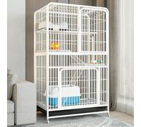 Outdoor Cat Enclosure with Jump Platform - Durable Multi-Feature Activity Cage for Indoor Cats