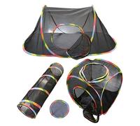 Outdoor Cat Enclosures, Foldable Pet Tunnel Playpen, Portable Pet Tents Playpen Enclosure for Cage, Indoors and Outdoors, Garden, Backyard,