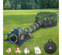 Outdoor Cat Enclosures for Cats Indoor, Patio Portable Mesh Cats Tent, Tunnel