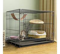 Outdoor Cat Enclosures,Indoor Enclosure With Tray,Cat Cage Cat Enclosure,Foldable Travel For 1-2 Cats,Ferret,Chinchilla,Rabbit,Small Animals,A-60 cm L x 10 cm W x 43 cm H