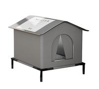 Outdoor Cat House - 36 cm Oxford Sponge Insulated Shelter | Waterproof, Cold-Resistant Stray Cat Enclosed House | Provides a Bite Resistant Resting Area for Cats In Gardens, Patios Or Balcony