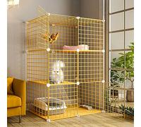 Outdoor Cat House Cages Crate Cage Playpen Enclosure Pet DIY S Large Exercise Place Ideal For 1-4 Cats,Onecolor(75x39x109cm)