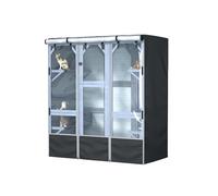 Outdoor Cat House Cover 600D Heavy Duty Waterproof Full Coverage Large Cat House Cover Walk-in Cat Cage Cover L63“ X W30” X H70” (Only Cover)