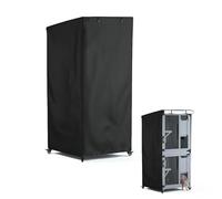 Outdoor Cat House Cover,Large Catio Cat Enclosures Dust Protection Cover, 600D Heavy Duty Rain Sheet with Visible Window, 100% Waterproof, 24.5"L x 23.4"W x 62.8"H ,Black