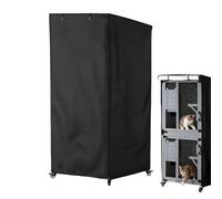 Outdoor Cat House Cover - Large Heavy Duty Full Coverage - Outside Pet Cat Shelter Protective Cover | for Patio Balcony Backyard Park Residential Area Garage Barn Street Corner