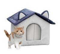 Outdoor Cat House - durabled Thermal Habitat, Waterproof kitten hides, Frost Resistant Enclosure, Elevated cozys Box, Versatile Shelter Structure | Protecting Pets From Cold Weather Indoors Outdoors