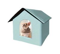 Outdoor Cat House,Foldable Condos Tent Cave | Folding Weatherproof Stray Cat Shelter,for Outside Winter Patio Balcony Animals Pet