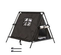 Outdoor Cat House - Insulated Raised Shelter, Waterproof Feline Retreat, Portable Winter Cat Enclosure with Soft Cushion, Safe Resting Spot for Pets, All-Season Warm Haven for Garden Patio Apartment