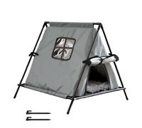 Outdoor Cat House - Insulated Raised Shelter, Waterproof Feline Retreat, Portable Winter Cat Enclosure with Soft Cushion, Safe Resting Spot for Pets, All-Season Warm Haven for Garden Patio Apartment