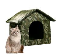 Outdoor Cat House - Insulated Waterproof Feral Cat House, Collapsible Pet Pad for Small Cats and Dogs, Indoor Outdoor Weatherproof Design