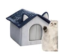 Outdoor Cat House - Insulated Weatherproof Shelter, Elevated Winter Bed, Foldable Pet , Pet Refuge | Stray Kittens and Dogs Protection for Cooking