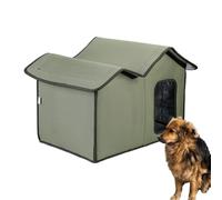 Outdoor Cat House Outdoor Waterproof Cat House 50x38x33cm Out-door C-at H-ouse For Winter Insulated With Elevated Base And Cushion Feral C-at Kennel For Multiple Ca-ts And Small Dogs