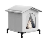 Outdoor Cat House - Oxford Cloth Sponge Insulated 40 x 38 x 45 cm | Waterproof Windproof Cave, Weatherproof Cat Shelter | Patio, Balcony, Winter, Play, Sleeping Refuge for Outdoor Cats