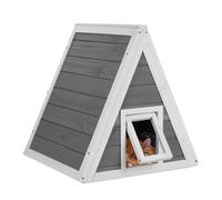 Outdoor cat house spacious lightweight outdoor cat shelter wooden cat villa