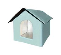 Outdoor Cat House | Waterproof and Wind Resistant with Bed, Condos, Play Area, Sleep and Cache,Weatherproof Folding Shelter for Stray Cats - for Outdoor Outdoor