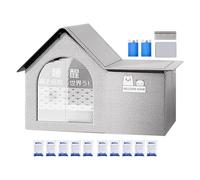 Outdoor Cat House, Waterproof Insulated House for Pets - Waterproof Thermal and Tear Resistant Den for Dogs Kittens and Pets for Indoor and Outdoor Use
