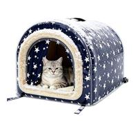 Outdoor Cat House - Waterproof Insulated Winter Shelter With Removable | Foldable Enclosed Pet House For Stray Cats And Dogs | Weather Resistant Outdoor Pet Shelter, M-XL