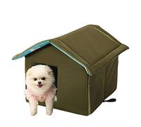Outdoor Cat House - Waterproof Outdoor Foldable Warm Pet Shelter Tent, Rainproof Dog House With Removable Cushion, Collapsible Cat Shelter, Winter Warm Pet House For Feral Cats/Dogs (S)