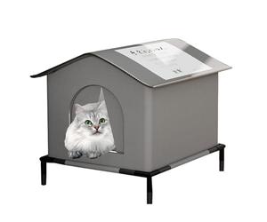 Outdoor Cat House - Waterproof Thermal House for Stray Cats, Cold Resistant Cozy Nest for Balcony, Yard, Garden, Terrace, Garage