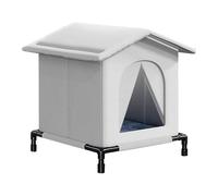 Outdoor Cat House - Waterproof Windproof Cave Weather Resistant Shelter Design | Insulated Wild Pet Shelter Outdoor Winter Patio Balcony Play Sleep Animal Safety Warm Winter Patio Balcony