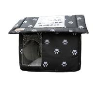 Outdoor Cat House,Waterproof Winter Pet Hideaway - Foldable Warm Pet Cave,for Garden Patio Backyard Balcony Garages Indoor Home Dogs Bunnies Kittens Animals