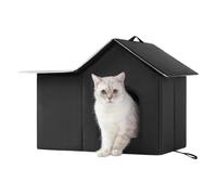 Outdoor Cat House - Weatherproof Thermal Insulation Winter Shelter, Foldable Waterproof Animal Tent Bed With Ground Spikes, Warm Hideaway For Cats, For Lawn Backyard Garden Balcony Patio Yard