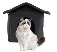 Outdoor Cat House Weatherproof, Thickened Weatherproof Outdoor Cat Tent, Portable Folding Winter Pet Shelter For Cats, Stray Cats Small Dogs Oxford Cat Shelter Cat Kennel