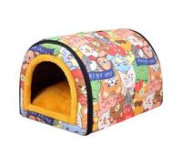 Outdoor Cat House - Weatherproof Warm Cat Shelter, Winter Warm Cat Beds | Outside Cold Weather Pet House Shelter, selfF Warming Cat Cottage Outdoor Cat Coop for Cats Strays Ferals Outdoor Pets