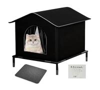 Outdoor Cat House Weatherproof | Waterproof Nest - Cat House for Outside with Elevated Base,for Kittens Chickens Bunnies Animals Winter Outside Patio Balcony