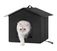Outdoor Cat House Weatherproof,Waterproof Warm Pet Nest Shelter for Winter - Thermal Insulation Kitten Cave Tent Bed for Porch Garden Backyard Patio Balcony Yard