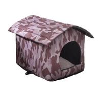 Outdoor Cat House - Windproof Breathable Pet Shelter for Field Camping, Garden Patio with Weather Protection, Cat Houses for Apartment Courtyard Backyard Balcony, Oxford Fabric, Portable Foldable Use