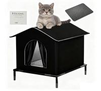 Outdoor Cat House, Winter Insulated Waterproof Nest For Pets, Cats House For Outside With Elevated Base For Kittens Chickens Bunnies Animals Winter Outside Patio Balcony