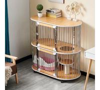 Outdoor Cat House with Wheels - Spacious Multi-Cat Enclosure and Indoor Condo for Cat Lovers