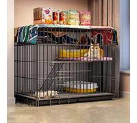 Outdoor Cat Kennel and Playpen - Metal Enclosure on Wheels for Small Animals, Puppies, Kittens, and Bunnies - Portable Villa for Safe Outdoor Adventures