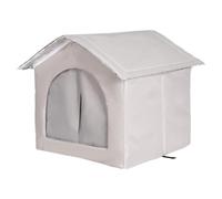 Outdoor Cat Kennel - Built-in Heated Screen, Large Pet Supplies Enclosure, Outdoor Structure Protective Shelter | Durable Construction Supporting Comfort