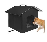 Outdoor Cat Kennel - Waterproof and Warm, Shelter for the Winter, Sturdy, Foldable and Washable, Ideal for Kittens, or Gardens | Reliable Layout for Balcony or Co