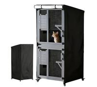 Outdoor Cat Shelter Cover,Large Heavy Duty Full Coverage,Outside Pet Cat Shelter Protective Cover - for Garden Park Patio Balcony Backyard Residential Area Garage Barn