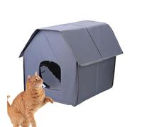 Outdoor Cat Shelter - FERALs House, Weatherproof durabless Design, Warm Sleeping Cave, cozys hideouts | Perfect Easy Garden Patio Balcony Garage Indoor Cats Kittens Rest Relax Comfort Area