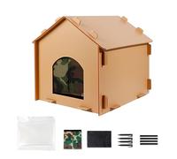 Outdoor Cat Shelter, Waterproof Pet Cave, Windproof Sleeping Nest, Cozy Lining, Foldable Design, Medium Size Grey, Excellent for Winter Summer Balcony Patio Travel Camping