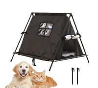 Outdoor Cat Shelter - Weatherproof, Insulated Pet House with Warm Lining and Raised Base, All Season Protection for Stray and Cats | Safe Cat House in F
