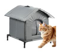 Outdoor Cat Shelter, Winter Over-Ground Stray Cat Shelter, Animals Enclosed Cave With Foldable Frame, For Garage Garden Park Residential Area Backyard