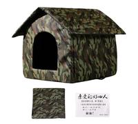 Outdoor Cat Shelters - Waterproof Weatherproof Foldable Oxford Cloth Pet House - Removable Cats Outside Shelter for Winter, Community, Stray Cats
