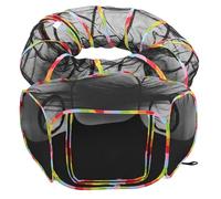 Outdoor Cat Tent Tunnel Playpen in Black Polyester Taffeta