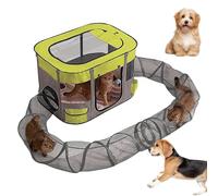 Outdoor Cat Tunnel - Portable Outdoor Small Animal House - Simple Assembly Spacious Outdoor Cat Play for Garden Patio Lawn | Easy Assembly Cat Fence with Tunn